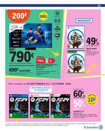 Prix et réduction Console De Jeux dans le prospectus E.Leclerc en cours Offre Console De Jeux dans le catalogue E.Leclerc du moment à la page 43