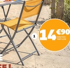 Promo Chaise pliante oslow à 14,90 € dans le catalogue Gifi à Sars-et-Rosières