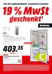 Kühlschrank Angebot & Preis im aktuellen MediaMarkt Saturn Prospekt Kühlschrank Angebot im aktuellen MediaMarkt Saturn Prospekt auf Seite 7