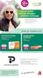 mea - meine apotheke Prospekt für Berlin mit 4 Seiten mea - meine apotheke Prospekt für Berlin: "Unsere Juli-Angebote", 4 Seiten, 01.07.2025 - 31.07.2025