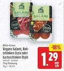 Vegane Salami von Billie Green für 1,29 € bei E center im Angebot Vegane Salami von Billie Green im aktuellen E center Prospekt
