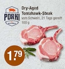 T Bone Steak im V-Markt Prospekt Dry-Aged Tomahawk-Steak von Porki im aktuellen V-Markt Prospekt für 1,79 €