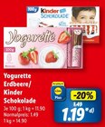 Yogurette Erdbeere im Angebot bei Lidl in Fulda Yogurette Erdbeere Angebote bei Lidl Fulda für 1,19 €