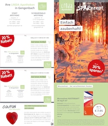LINDA Premiumapotheke Gengenbach Prospekt der aktuellen Woche, gültig von 01.11.2025 bis 30.11.2025 Aktueller LINDA Premiumapotheke Gengenbach Prospekt "Aktuelle Angebote" mit 3 Seiten