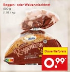 Roggen- oder Weizenmischbrot bei Netto Marken-Discount im Meerbusch Prospekt für 0,99 €