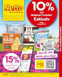 Netto Marken-Discount Prospekt für Oelde mit 2} Seiten Netto Marken-Discount Prospekt für Oelde: "10% auf Molkerei-Produkte", 2 Seiten, 03.11.2025 - 08.11.2025