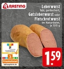 Aktuelle Wurst Angebote bei EDEKA in Leverkusen Aktuelles Leberwurst Angebot bei EDEKA in Leverkusen ab 1,59 €