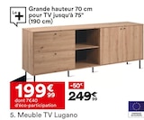 Meuble TV Lugano - But à Marignane Meuble TV Lugano en promo chez But Marignane à 199,99 €