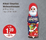 Weihnachtsmann von Kitkat im aktuellen V-Markt Prospekt für 1,39 €