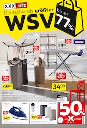 Aktueller XXXLutz Möbelhäuser Prospekt mit Bügelbrett, "Deutschlands größter WSV", Seite 1