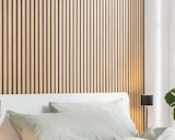 Akustikpaneel 'Eiche furniert' 240 x 56,1 x 1,9 cm (HxBxT) bei toom Baumarkt im Erfurt Prospekt für 9,99 €