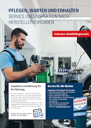 Bosch Car Service Inspektion im Prospekt 