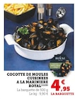 Cocotte de moules cuisinées à la marinière - ROYAL en promo chez U Express Cocotte de moules cuisinées à la marinière - ROYAL dans le catalogue U Express