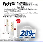 WLAN-Repeater FRITZ!Mesh Set 4200 2er-Set bei expert im Deizisau Prospekt für 289,00 €