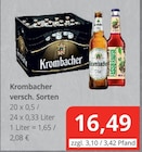 Aktuelle Krombacher Angebote bei Getränkefachmarkt Rausch in Gießen Aktuelles Krombacher Angebot bei Getränkefachmarkt Rausch in Gießen ab 16,49 €