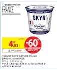 Intermarché Toulenne - Promo Yaourt Skyr Nature 0% MG Promo Yaourt Skyr Nature 0% MG à 1,93 € dans le catalogue Intermarché à Toulenne
