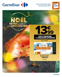 Catalogue Supermarchés Carrefour en cours à Épinal et alentours, Un Noël extra à prix ordinaire, 58 pages, 19/12/2023 - 02/01/2024