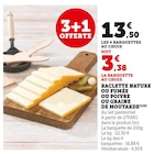 Raclette nature ou fumée ou poivre ou graine de moutarde en promo chez Super U Saint-Denis à 13,50 €