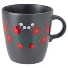 Becher Blumenmuster dunkelgrau Angebote von VINTERFINT bei IKEA Wismar für 2,99 €