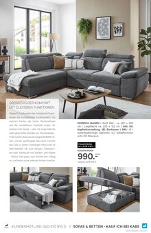 Couch im aktuellen Kabs Prospekt (Bottrop) Couch im Kabs Prospekt "SOFA TRENDS SPECIAL" mit 32 Seiten (Bottrop)