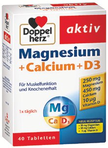 Magnesium + Calcium + D3 bei Rossmann in Münster Magnesium + Calcium + D3 im Angebot bei Rossmann Münster für 2,99 €