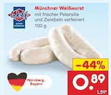 Münchner Weißwurst im Angebot bei Netto Marken-Discount in Hof Münchner Weißwurst Angebote von Wolf bei Netto Marken-Discount Hof für 0,89 €