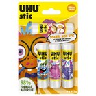 4 bâtons de colle Lou-stics - UHU en promo à 2,76 € chez Carrefour 4 bâtons de colle Lou-stics - UHU dans le catalogue Carrefour