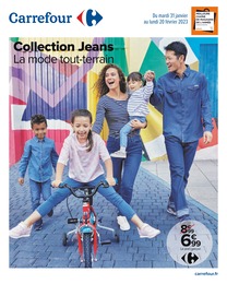 Catalogue Carrefour "Collection Jeans", 36 pages, 31/01/2023 - 20/02/2023 Prospectus Carrefour "Collection Jeans", 36 pages, 31/01/2023 - 20/02/2023