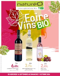 Catalogue NaturéO "Foire Aux Vins BIO" à Pont-à-Mousson et alentours, 11 pages, 16/09/2026 - 11/10/2026