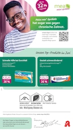 mea - meine apotheke Prospekt für Essen mit 4 Seiten mea - meine apotheke Prospekt für Essen: "Unsere Juni-Angebote", 4 Seiten, 01.06.2026 - 30.06.2026