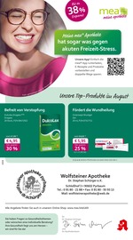 Aktueller mea - meine apotheke Apotheken Prospekt in Schwarzenbruck und Umgebung, "Unsere August-Angebote" mit 4 Seiten, 01.08.2025 - 31.08.2025
