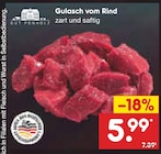 Gulasch vom Rind im Angebot bei Netto Marken-Discount in Mettmann Gulasch vom Rind Angebote von Gut Ponholz bei Netto Marken-Discount Mettmann für 5,99 €