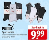 PUMA Sportsocken bei famila Nordost im Mölln Prospekt für 9,99 €