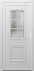 Porte d'entrée pvc T02 blanche tirant gauche dans le catalogue Brico Cash