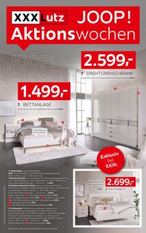 Bett im aktuellen XXXLutz Möbelhäuser Prospekt (Reutlingen) Bett im XXXLutz Möbelhäuser Prospekt "JOOP! Aktionswochen" mit 4 Seiten (Reutlingen)