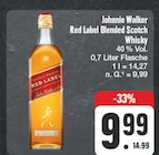 Red Label Blended Scotch Whisky Angebote von Johnnie Walker bei EDEKA Dresden für 9,99 €