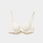 Soutien-gorge bandeau dentelle blanc femme en promo chez La Halle Toulon à 17,99 €