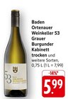 Aktuelles Grauer Burgunder Kabinett trocken Angebot bei EDEKA in Mannheim ab 5,99 €