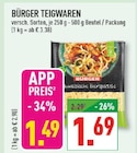 Teigwaren im Angebot bei Marktkauf in Moers Teigwaren Angebote von Bürger bei Marktkauf Moers für 1,49 €