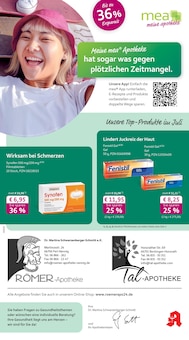 Aktueller mea - meine apotheke Prospekt (Perl, 4 Seiten zum blättern mea - meine apotheke Prospekt Unsere Juli-Angebote mit 4 Seiten