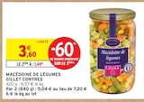 MACÉDOINE DE LÉGUMES - GILLET CONTRES en promo chez Intermarché MACÉDOINE DE LÉGUMES - GILLET CONTRES dans le catalogue Intermarché