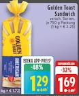Sandwich im Angebot bei EDEKA in Heinsberg Sandwich Angebote von Golden Toast bei EDEKA Heinsberg für 1,29 €
