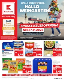 Kaufland Prospekt für Ravensburg: "Aktuelle Angebote", 44 Seiten, 27.11.2025 - 03.12.2025