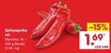 Aktuelle Paprika Angebote bei Netto Marken-Discount in Hannover Aktuelles Spitzpaprika rot Angebot bei Netto Marken-Discount in Hannover ab 1,69 €