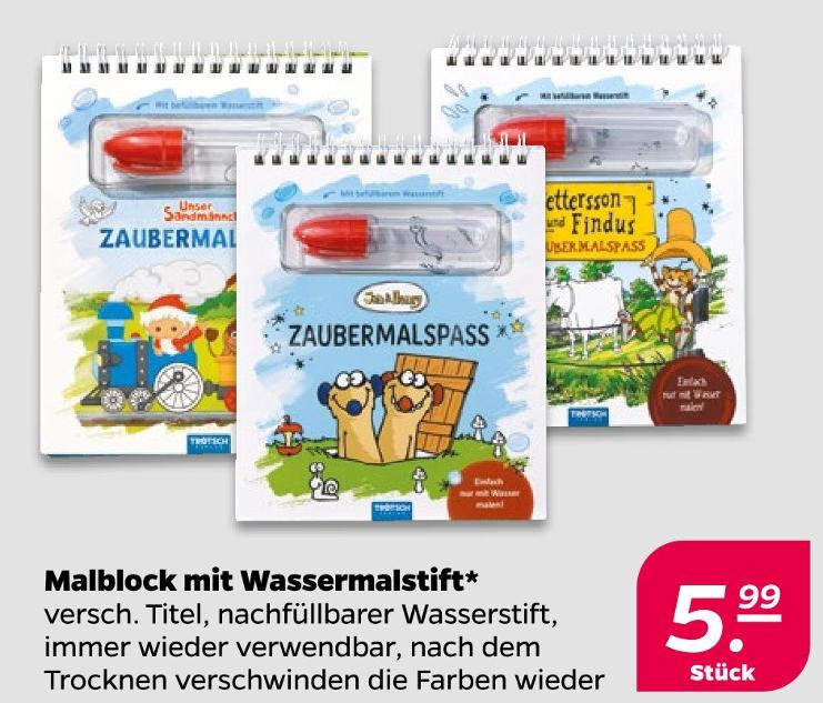 Malblock mit Wassermalstift