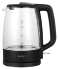 Bouilloire en verre - SIMPLY en promo chez B&M Villeurbanne à 14,95 €