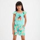 Combishort sans manches coton Vaiana multicolore fille en promo chez La Halle Combishort sans manches coton Vaiana multicolore fille dans le catalogue La Halle