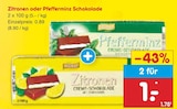 Zitronen oder Pfefferminz Schokolade im aktuellen Netto Marken-Discount Prospekt