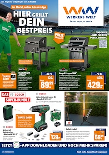 Aktueller Werkers Welt Rathenow Prospekt Werkers Welt Prospekt Rathenow "HIER GRILLT DEIN BESTPREIS" mit 8 Seiten