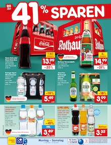 Coca Cola im Netto Marken-Discount Prospekt "Aktuelle Angebote" mit 62 Seiten (Ludwigsburg)